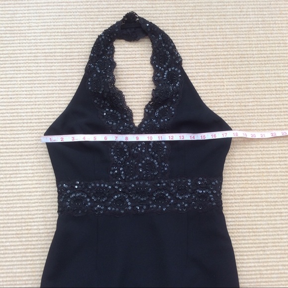 KIR Black Halter Cocktail / Party Dress - Size 10 - Picture 5 of 12